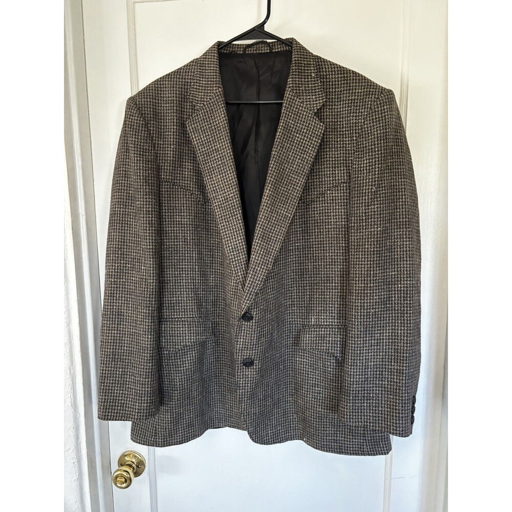 Vintage 90s Circle S Western tweed Blazer Sport Coat Jacket Made in USA pockets